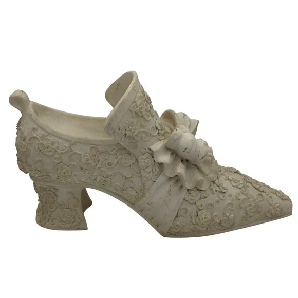 Decorative Porcelain Victorian Style Shoe Pen Holder for Wedding Guest Book - Picture 5 of 6